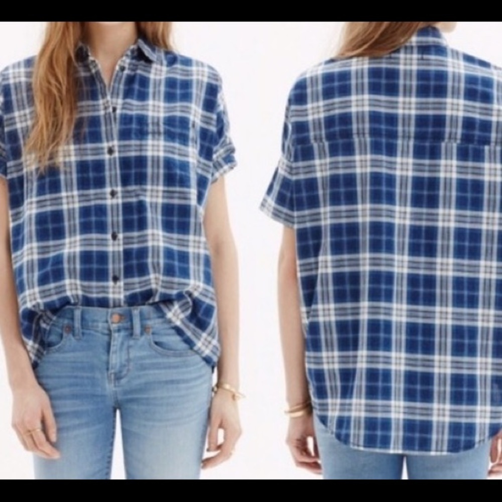 Madewell boxy courier oversize shirt